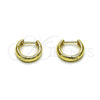 Oro Laminado Huggie Hoop, Gold Filled Style Polished, Golden Finish, 02.195.0403.12
