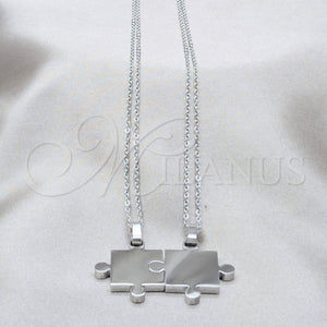 Stainless Steel Necklace — Pendant Necklace Polished 04. Thickness 22 Inches Length — main product view — SKU 163848 | Acero Inoxidable collar — Pendant Necklace pulido 04. Thickness 22 Inches Length — SKU 163848