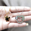 Stainless Steel Pendant Necklace, Heart Design, Polished, Two Tone, 04.116.0068.1 (Thickness, 22 Inches Length)
