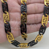 Stainless Steel Necklace and Bracelet, Polished, Golden Finish, 06.116.0096