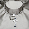 Stainless Steel Basic Necklace, Polished, Rhodium Finish, 04.116.0074 (05 MM Thickness, 22 Inches Length)