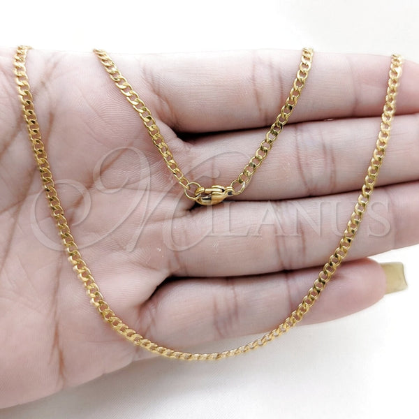 Stainless Steel Necklace — Basic Necklace Polished 04. 01 MM Thickness 18 — alternate product view — SKU 163872 | Acero Inoxidable collar — básico Necklace pulido 04. 01 MM Thickness 18 — SKU 163872