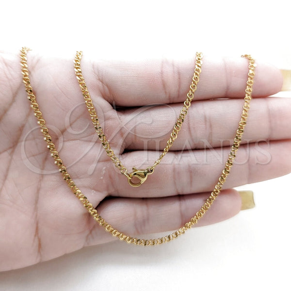 Stainless Steel Necklace — Basic Necklace Polished 04. 01 MM Thickness 18 — alternate product view — SKU 163873 | Acero Inoxidable collar — básico Necklace pulido 04. 01 MM Thickness 18 — SKU 163873