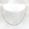 Stainless Steel Basic Necklace, Polished, Golden Finish, 04.116.0084.18 (01 MM Thickness, 18 Inches Length)