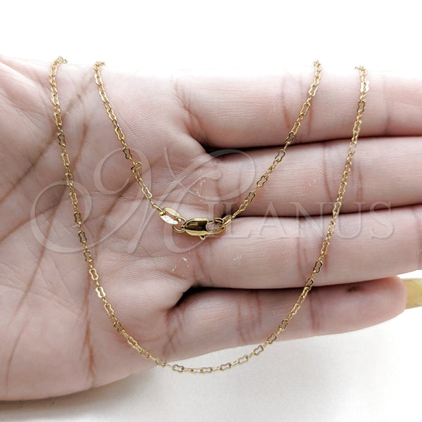 Stainless Steel Necklace — Basic Necklace Polished 04. 01 MM Thickness 18 — alternate product view — SKU 163877 | Acero Inoxidable collar — básico Necklace pulido 04. 01 MM Thickness 18 — SKU 163877