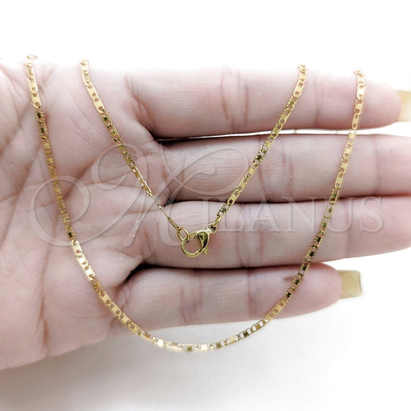 Stainless Steel Necklace — Basic Necklace Polished 04. 01 MM Thickness 18 — alternate product view — SKU 163881 | Acero Inoxidable collar — básico Necklace pulido 04. 01 MM Thickness 18 — SKU 163881