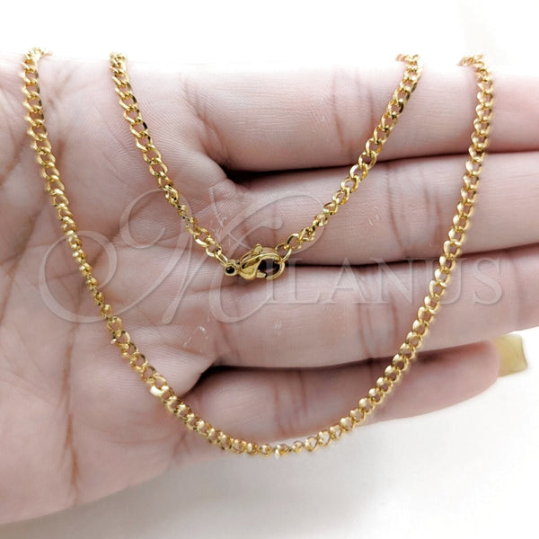 Stainless Steel Necklace — Basic Necklace Polished 04. 01 MM Thickness 18 — alternate product view — SKU 163884 | Acero Inoxidable collar — básico Necklace pulido 04. 01 MM Thickness 18 — SKU 163884