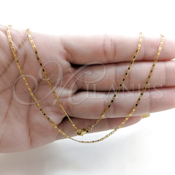Stainless Steel Necklace — Basic Necklace Polished 04. 01 MM Thickness 18 — alternate product view — SKU 163886 | Acero Inoxidable collar — básico Necklace pulido 04. 01 MM Thickness 18 — SKU 163886