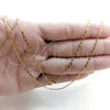 Stainless Steel Basic Necklace, Polished, Golden Finish, 04.116.0094.18 (01 MM Thickness, 18 Inches Length)