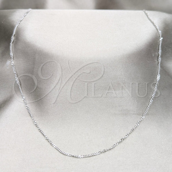 Stainless Steel Necklace — Basic Necklace Polished 04. 01 MM Thickness 18 — main product view — SKU 163894 | Acero Inoxidable collar — básico Necklace pulido 04. 01 MM Thickness 18 — SKU 163894