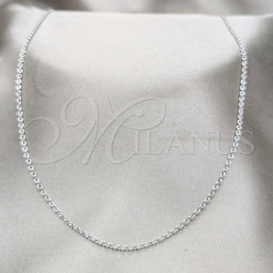 Stainless Steel Necklace — Basic Necklace Polished 04. 01 MM Thickness 18 — main product view — SKU 163895 | Acero Inoxidable collar — básico Necklace pulido 04. 01 MM Thickness 18 — SKU 163895