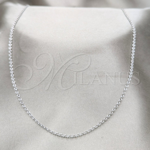 Stainless Steel Necklace — Basic Necklace Polished 04. 01 MM Thickness 18 — main product view — SKU 163895 | Acero Inoxidable collar — básico Necklace pulido 04. 01 MM Thickness 18 — SKU 163895