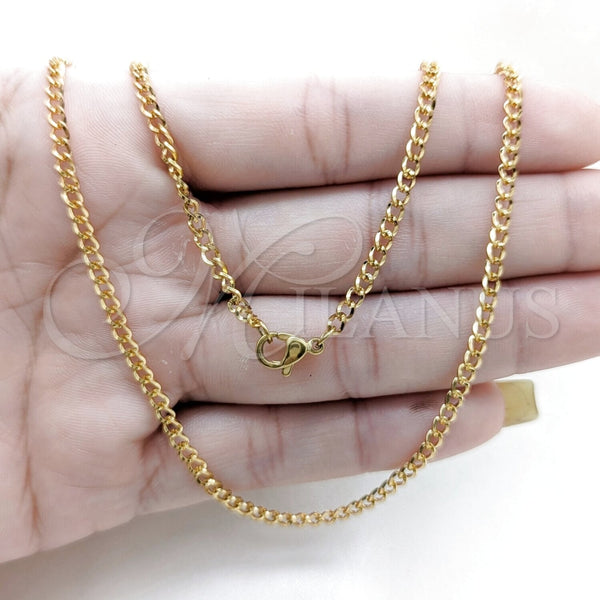 Stainless Steel Necklace — Basic Necklace Polished 04. 01 MM Thickness 18 — alternate product view — SKU 163898 | Acero Inoxidable collar — básico Necklace pulido 04. 01 MM Thickness 18 — SKU 163898