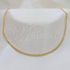 Stainless Steel Basic Necklace, Polished, Golden Finish, 04.116.0104.18 (01 MM Thickness, 18 Inches Length)
