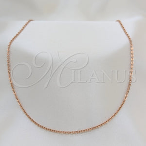 Stainless Steel Necklace — Basic Necklace Polished Rose 04. 01 MM Thickness — main product view — SKU 163902 | Acero Inoxidable collar — básico Necklace pulido Rose 04. 01 MM Thickness — SKU 163902