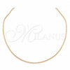 Stainless Steel Basic Necklace, Polished, Rose Gold Finish, 04.116.0108.18 (01 MM Thickness, 18 Inches Length)