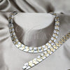 Stainless Steel Necklace and Bracelet, Polished, Two Tone, 06.116.0103