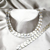 Stainless Steel Necklace and Bracelet, Polished, Two Tone, 06.116.0103
