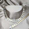 Stainless Steel Necklace and Bracelet, Polished, Two Tone, 06.116.0103