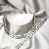 Stainless Steel Necklace and Bracelet, Polished, Two Tone, 06.116.0105