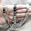 Stainless Steel Necklace and Bracelet, Polished, Two Tone, 06.116.0109