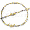 Stainless Steel Necklace and Bracelet, Polished, Two Tone, 06.116.0117