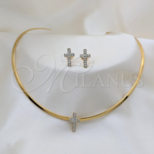 Stainless Steel Ring — Necklace and Earring Cross Design Polished 06. — main product view — SKU 163944 | Acero Inoxidable anillo — Necklace and Earring cruz diseño pulido 06. — SKU 163944