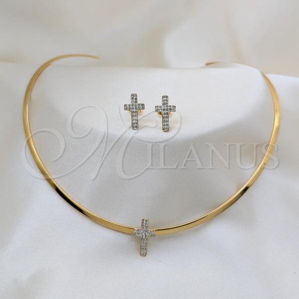 Stainless Steel Ring — Necklace and Earring Cross Design Polished 06. — main product view — SKU 163944 | Acero Inoxidable anillo — Necklace and Earring cruz diseño pulido 06. — SKU 163944