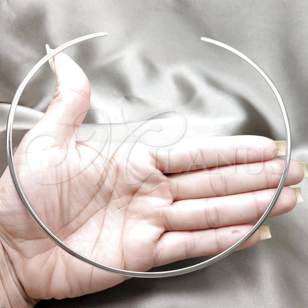 Stainless Steel Necklace — Basic Necklace Twist Design Polished 04. Thickness 17 — alternate product view — SKU 163977 | Acero Inoxidable collar — básico Necklace Twist diseño pulido 04. Thickness 17 — SKU 163977
