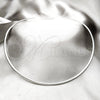 Stainless Steel Basic Necklace, Twist Design, Polished, Rhodium Finish, 04.116.0114 (Thickness, 17 Inches Length)