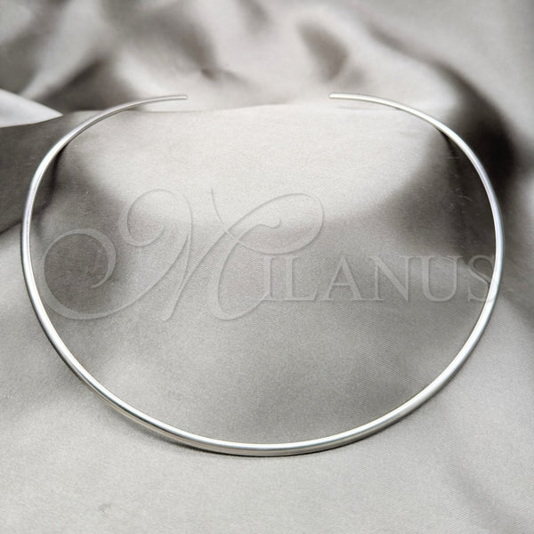 Stainless Steel Necklace — Basic Necklace Twist Design Polished 04. Thickness 17 — main product view — SKU 163977 | Acero Inoxidable collar — básico Necklace Twist diseño pulido 04. Thickness 17 — SKU 163977