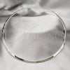 Stainless Steel Basic Necklace, Twist Design, Polished, Rhodium Finish, 04.116.0116 (Thickness, 17 Inches Length)