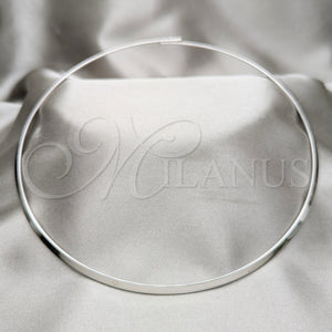 Stainless Steel Necklace — Basic Necklace Twist Design Polished 04. Thickness 17 — main product view — SKU 163981 | Acero Inoxidable collar — básico Necklace Twist diseño pulido 04. Thickness 17 — SKU 163981