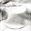 Stainless Steel Basic Necklace, Twist Design, Polished, Rhodium Finish, 04.116.0120 (Thickness, 17 Inches Length)