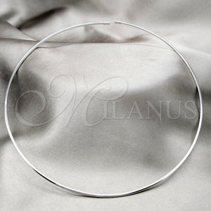 Stainless Steel Necklace — Basic Necklace Twist Design Polished 04. Thickness 17 — main product view — SKU 163983 | Acero Inoxidable collar — básico Necklace Twist diseño pulido 04. Thickness 17 — SKU 163983