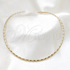 Stainless Steel Basic Necklace, Twist Design, Polished, Rhodium Finish, 04.116.0119.1 (Thickness, 17 Inches Length)