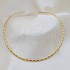 Stainless Steel Basic Necklace, Twist Design, Polished, Rhodium Finish, 04.116.0119.1 (Thickness, 17 Inches Length)