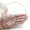 Stainless Steel Basic Necklace, Twist Design, Polished, Golden Finish, 04.116.0122 (Thickness, 17 Inches Length)
