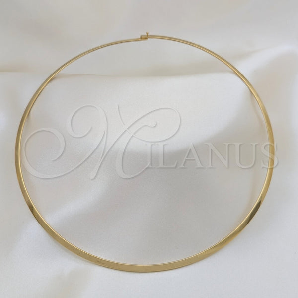 Stainless Steel Necklace — Basic Necklace Twist Design Polished 04. Thickness 17 — main product view — SKU 163989 | Acero Inoxidable collar — básico Necklace Twist diseño pulido 04. Thickness 17 — SKU 163989