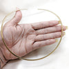 Stainless Steel Basic Necklace, Twist Design, Polished, Golden Finish, 04.116.0123 (Thickness, 17 Inches Length)