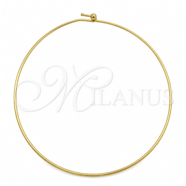 Stainless Steel Necklace — Basic Necklace Twist Design Polished 04. Thickness 17 — main product view — SKU 163991 | Acero Inoxidable collar — básico Necklace Twist diseño pulido 04. Thickness 17 — SKU 163991