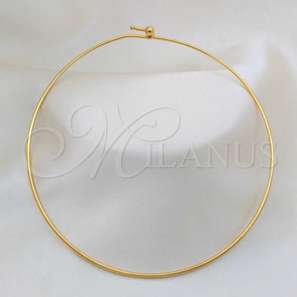 Stainless Steel Necklace — Basic Necklace Twist Design Polished 04. Thickness 17 — main product view — SKU 163991 | Acero Inoxidable collar — básico Necklace Twist diseño pulido 04. Thickness 17 — SKU 163991