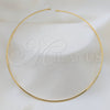 Stainless Steel Basic Necklace, Twist Design, Polished, Golden Finish, 04.116.0120.1 (Thickness, 17 Inches Length)