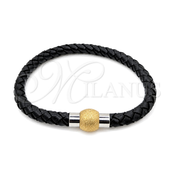 Stainless Steel Bracelet — Fancy Bracelet Polished Two Tone 03. 01 MM — main product view — SKU 164001 | Acero Inoxidable brazalete — elegante Bracelet pulido Two Tone 03. 01 MM — SKU 164001