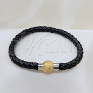 Stainless Steel Bracelet — Fancy Bracelet Polished Two Tone 03. 01 MM — main product view — SKU 164001 | Acero Inoxidable brazalete — elegante Bracelet pulido Two Tone 03. 01 MM — SKU 164001