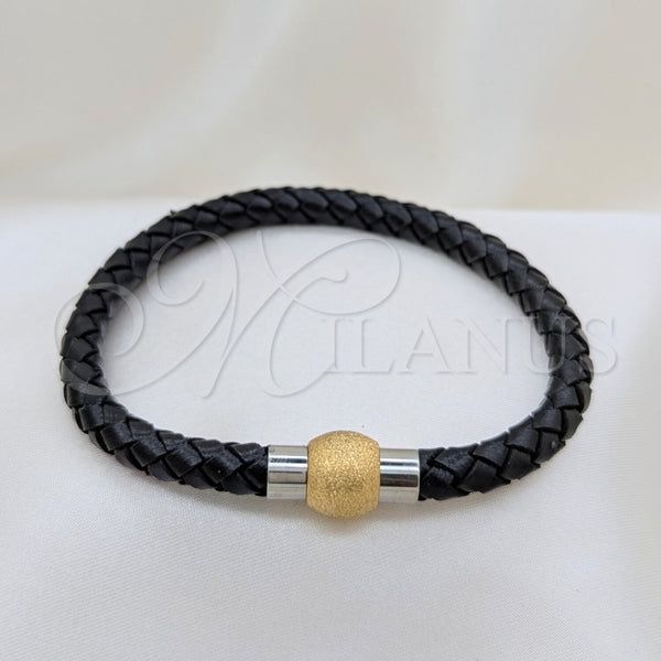 Stainless Steel Bracelet — Fancy Bracelet Polished Two Tone 03. 01 MM — main product view — SKU 164001 | Acero Inoxidable brazalete — elegante Bracelet pulido Two Tone 03. 01 MM — SKU 164001