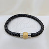 Stainless Steel Fancy Bracelet, Polished, Two Tone, 03.116.0065.08 (01 MM Thickness, 1 Inches Length)