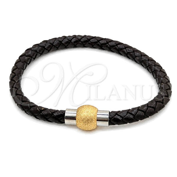 Stainless Steel Bracelet — Fancy Bracelet Polished Two Tone 03. 01 MM — main product view — SKU 164002 | Acero Inoxidable brazalete — elegante Bracelet pulido Two Tone 03. 01 MM — SKU 164002