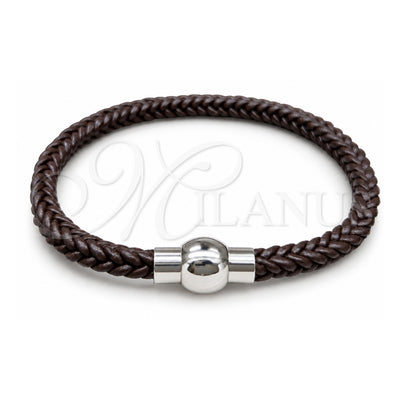 Stainless Steel Fancy Bracelet, Polished, Two Tone, 03.116.0065.2.08 (01 MM Thickness, 1 Inches Length)