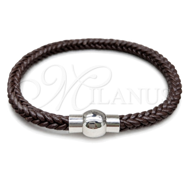 Stainless Steel Fancy Bracelet, Polished, Two Tone, 03.116.0065.2.08 (01 MM Thickness, 1 Inches Length)